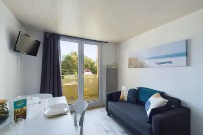 Image de À 150m de la Corniche, appart mezzanine pour 4