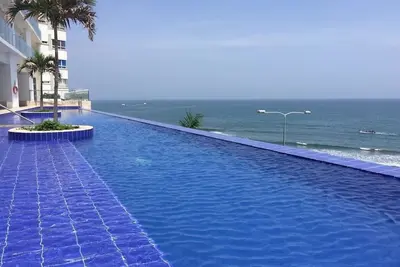 Image de Amazing! Ocean Front, 2b 2bh Condo, Infinity Pool, Gym, 5min To Historic Center