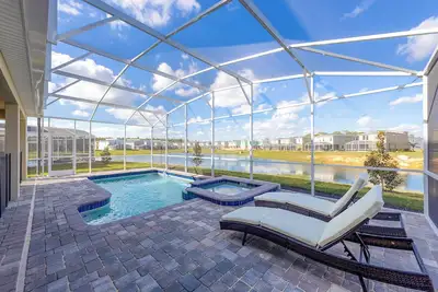 Image de Special Offer! Lake View with Private Pool, Spa, Family-Friendly 489oc