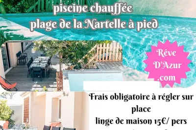 Image de Maison familiale bord de mer avec piscine chauffée à 28°, 3 chambres