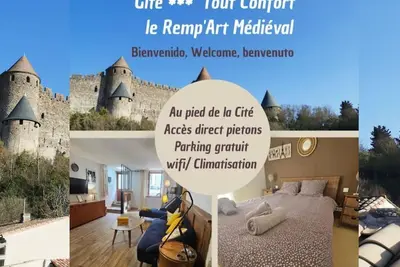 Image de Cite Medieval-Le Remp'Art-Accès direct piétons-Pied de la cité- parking gratuit