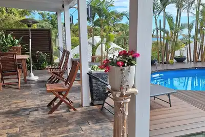 Image de Villa créole avec Piscine chauffée à 30°. Lieu sécurisé. Animaux pas toléré