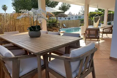 Relax in Villa with Private Pool 1 Minute from the Beach - Pet Friendly!