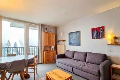 Image de Studio lumineux avec balcon - Proche des pistes et commerces