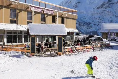 Image de Pied des pistes de ski, vue montagne/station, télévision, casier à ski, 16m², Orcières Merlette 1850
