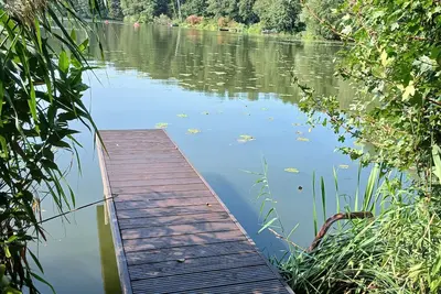 Image de Maison de vacances 'Seeidyll' avec ponton privé et accès direct au lac