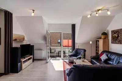 Image de Appartement 'Turmblick 2 Auf 100 Qm Mit Balkon' avec balcon et Wi-Fi