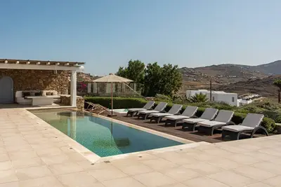 Image de Exquisite Mykonos Villa | Villa Belvedere | 5 Bedrooms | Private Pool with Stunning Sea Views | Outdoor Lounge & Dining Area | Bbq | Kalafatis