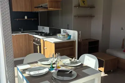 Image de Mobil home 8 personnes a deux pas de l’océan et de la forêt de pins