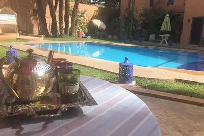 Image de Charming 3-bedroom house with WiFi, Ac in gorgeous Marrakech