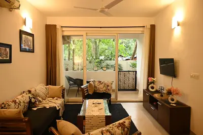 Image de Cozy 2bhk apartment with pool in North goa