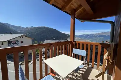 Image de Duplex 6 pers avec balcon Ă Plan Peisey - 2 ch, Animaux admis