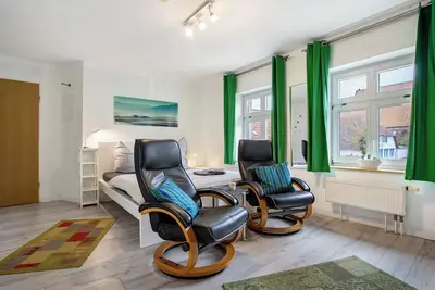 Image de Studio 'Bäckerhus - Ferienwohnung 5' avec terrasse, jardin partagé et Wi-Fi