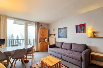 Image de À 150m des pistes de ski, 7ème étage, balcon, télévision, casier à ski, 28m², Flaine