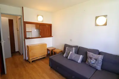 Image de Studio cabine au pied des pistes à Tignes avec balcon