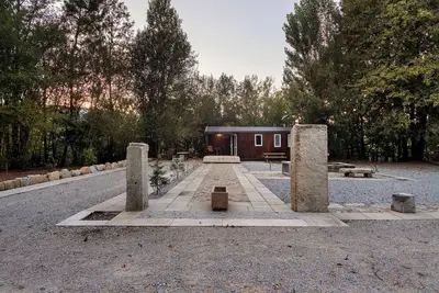 Image de Maison de vacances 'Nature Stone and Villas Casa 1' vue sur les montagnes, jardin et climatisation