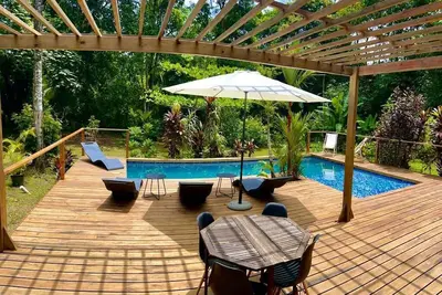 Image de Jungle house, 100m from the beach, with private pool.