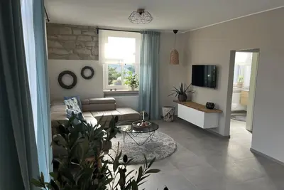 Image de Ferienwohnung Basaltliebe im Modernen Landhausstil Sich wie Zuhause Fühlen