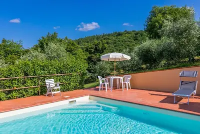 Maison de vacances privée avec climatisation, Wifi, piscine privée, Tv, patio, vue panoramique