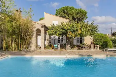 Image de Merveilleuse maison de vacances privée avec piscine privée, Wifi, Tv, terrasse et parking