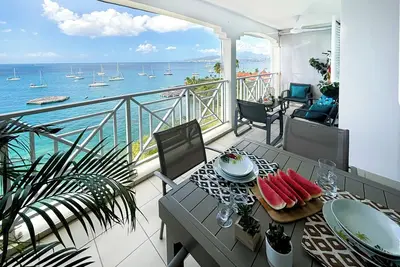 Image de Apartment Bleu Lagoon avec vue splendide sur la mer, 100m de la plage.