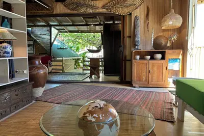 French polynesia Secret house avec jacuzzi privé et piscine partagée