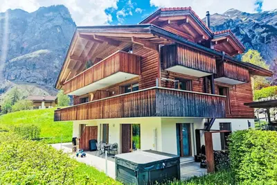Image de Agréable appartement avec Wifi, bain à remous, Tv, terrasse, vue panoramique et parking