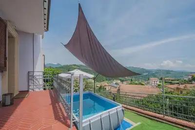 Image de Belle maison de vacances pour 6 personnes avec Wifi, climatisation, piscine privée, Tv et patio