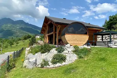 Image de Chalet 'Cœur De Mélèze' avec vue sur la montagne, terrasse privée et Wi-Fi