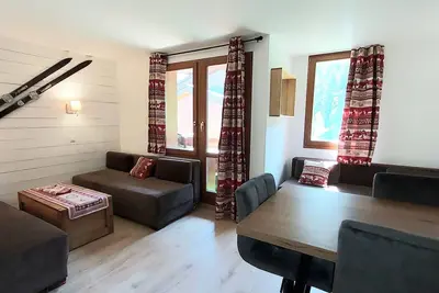 Image de Studio cosy 4 pers. , balcon, à 80m des pistes, animaux acceptés, parking