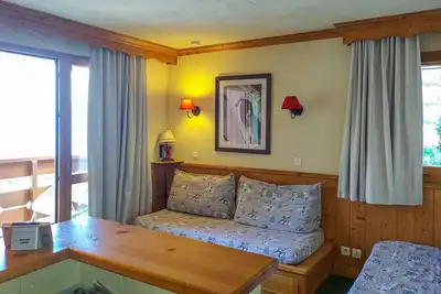 Image de Appartement cosy 1 chambre à Valmorel, proche remontées et centre, avec balcon