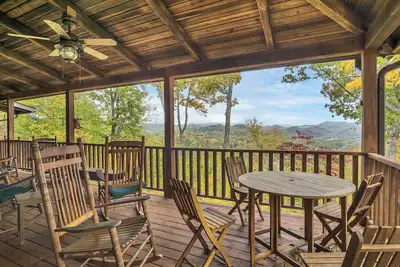 Tranquility 4 Br 4 1/2 Bath Log Cabin with Acreage and Views for Miles