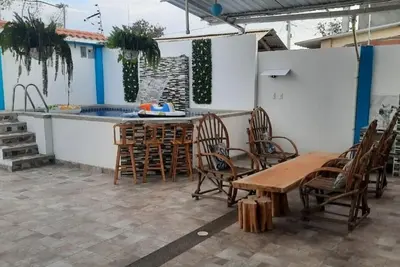 Image de Charming 3-bedroom house with Pool WiFi, Ac in Ballenita near to the beach.