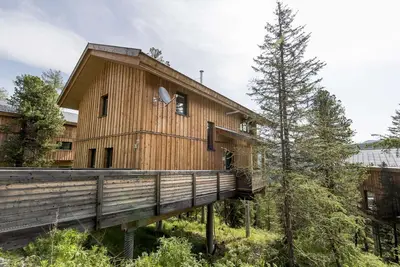 Image de Superbe chalet avec bain à remous