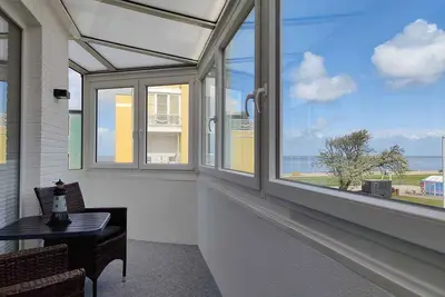 Image de Large sea view vacation apartment 14 with beach chair in Haus Seeluft in Duhnen