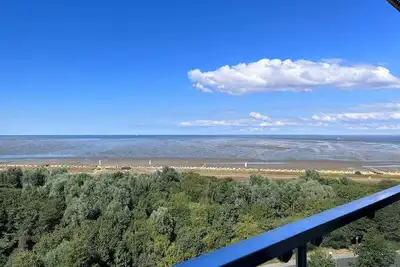 Image de Vacation apartment 86 with panoramic sea view in Strandhochhaus Döse