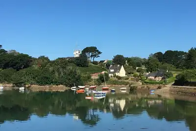 Image de Maison de vacances 'Bréhat Bord de Mer - Villa San Denn' avec jardin privé et Wi-Fi