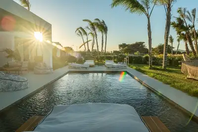 Image de Masterful Kos Villa | Villa Sturgis | 2 Bedrooms | Spacious Furnished Sun Terrace | Private Outdoor Pool | Bbq Facilities | Shaded Outdoor Dining Area | Tesla Car Included | Shared Outdoor Gym, Playground, Cinema and Bar | Tigaki