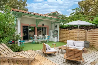 Image de Maison à Biscarrosse - 4 pers, lac à pied, terrasse, parking