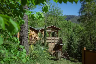Image de Maison dans les arbres 'Lodge En Pleine Foret Domaniale' (en anglais)