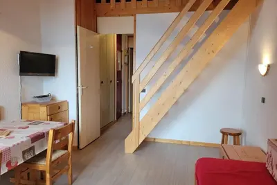 Image de À 100m des pistes de ski, 3ème étage, vue vallée, balcon, télévision, casier à ski, 29m²