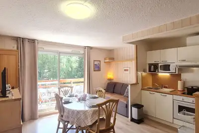 Image de Beau studio 4 pers au pied des pistes - 64 -