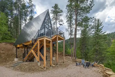 Image de Steel Pines Cabin! Hot Tub! A-frame! Pet-friendly! Sauna!