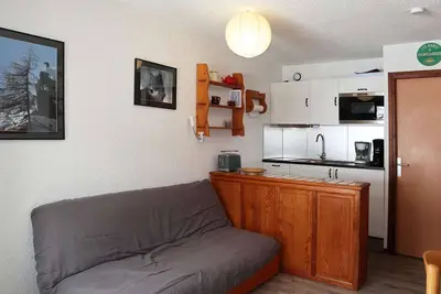 Image de Studio au cœur des Orres 1650, accès pistes, balcon