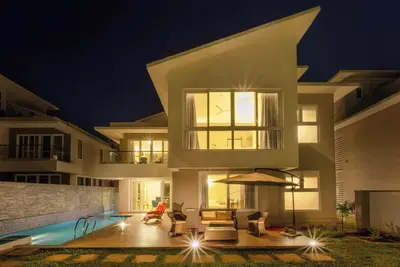 Image de Tranquil villa with 4 bedrooms and WiFi, Ac in Anjuna, North Goa