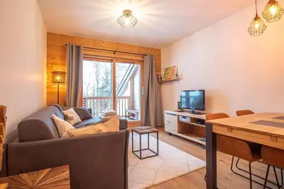 Image de Valmorel: Appt 6 pers, 2 ch, parking, wifi, skis aux pieds