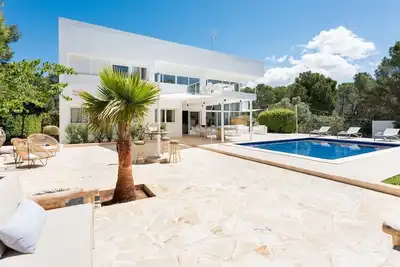 Image de Amazing Ibiza Villa | Villa Griselda | 4 Bedrooms | Spacious Furnished Sun Terrace | Private Outdoor Pool | Bbq Facilities | Shaded Outdoor Dining Area | Private Garden | Cala Vadella