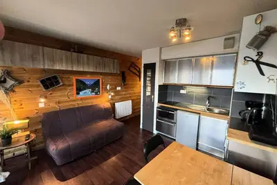 Image de Studio geschlossene Kabine 4 Betten am Fuße der Pisten - Auris en Oisans