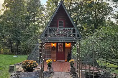 Image de The Grape Escape - A-Frame Cabin