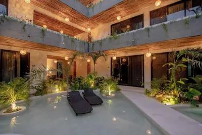 Image de Heavenly Mayan Escape Chic 1 Bdrm Apt 250 Mb WiFi In Heart Of Tulum, Plunge Pool